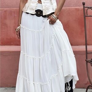 Princess Polly Miriah Maxi Skirt White